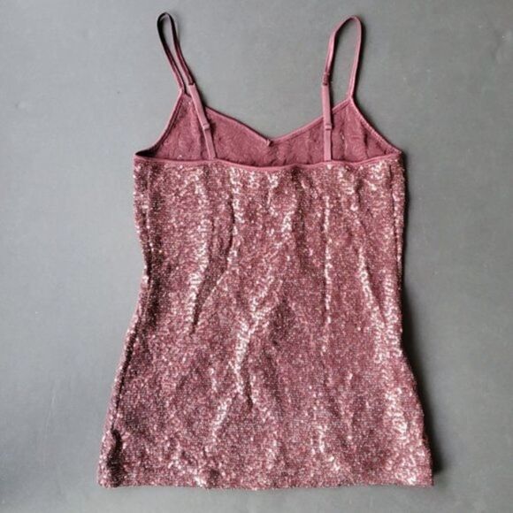 💍Express Maroon Sequin Tank - Picture 6 of 8
